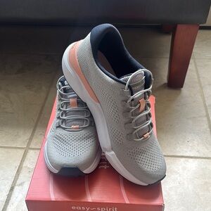 Easy Spirit Denise Austin Leela Gray and Peach Sneakers Size 8